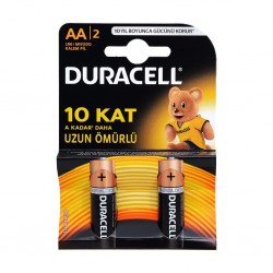 Duracell Alkalin AA Kalem Pil 2'li Paket